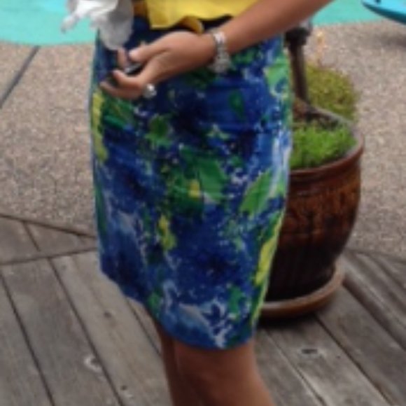 Donna Ricco NY I Sleeveless V Neck Sheath Summer Dress Teale/Floral Size… - Picture 14 of 15